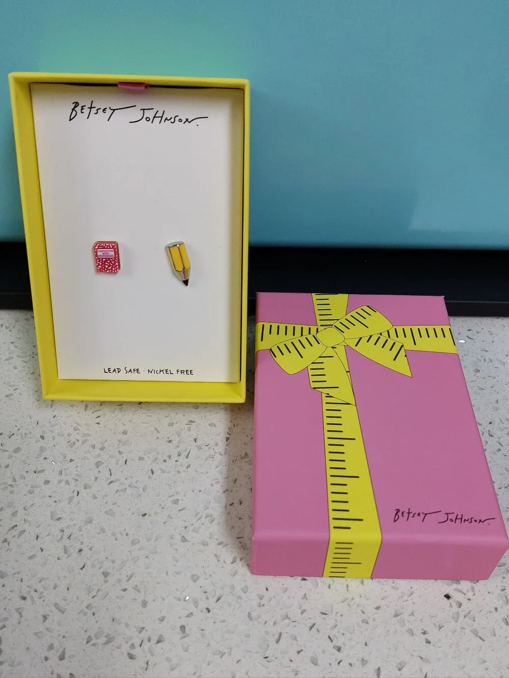 Betsey Johnson Back To School Earrings NWT
